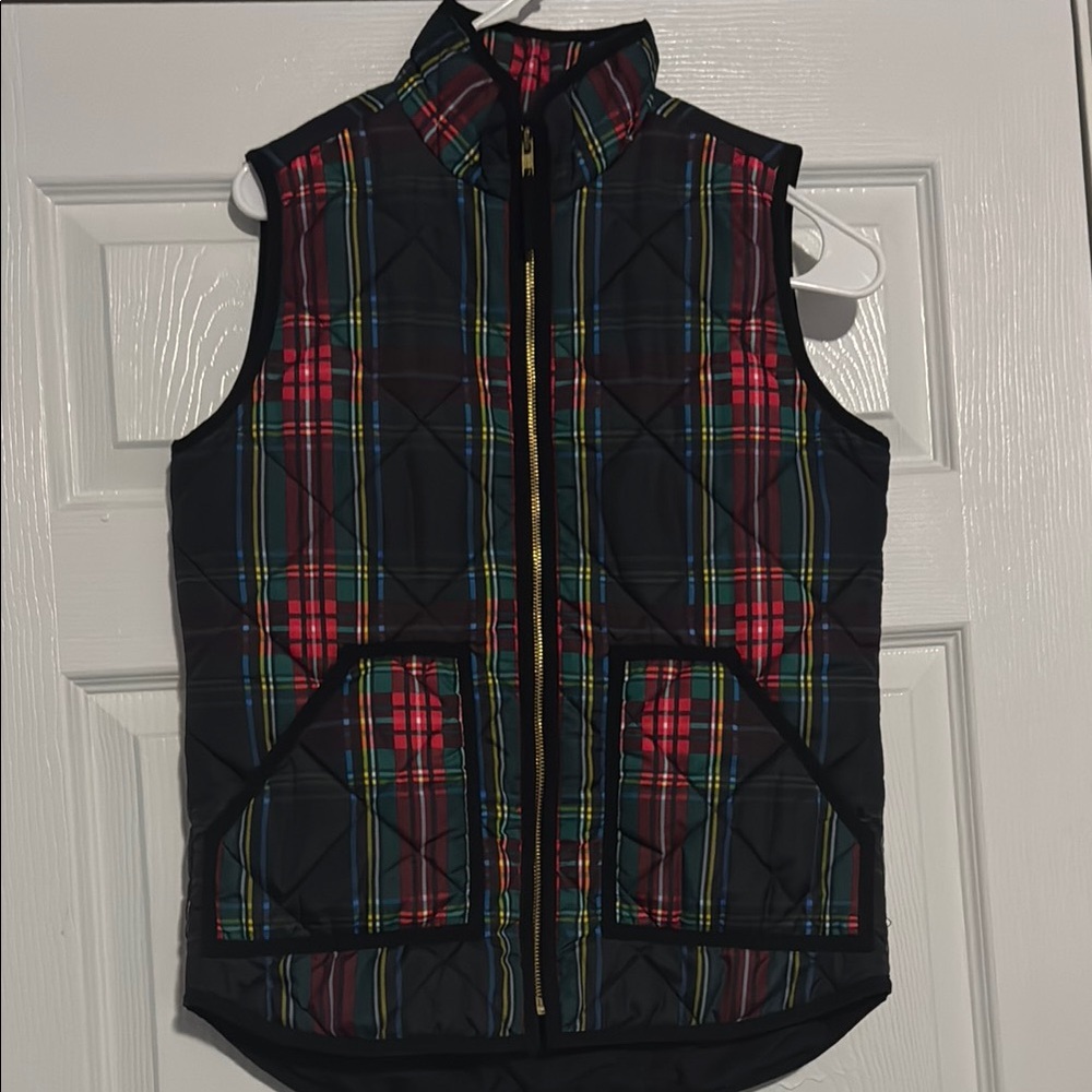 Plaid Quilted Vest